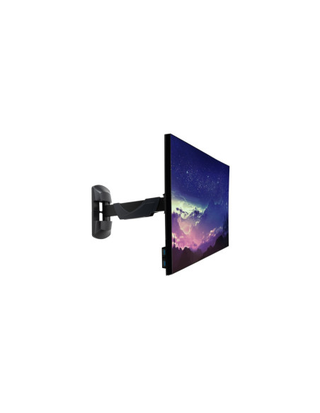 Lindy 40713 soporte para monitor 66 cm (26") Pared Negro