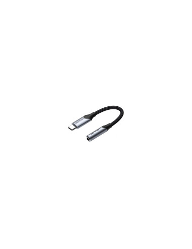 Vention BGJHA cable de audio 0,1 m 3,5mm USB Tipo C Negro, Gris