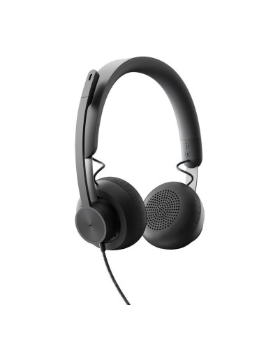 AURICULARES + MICROFONO LOGITECH ZONE WIRED USB-C / USB-A BLACK