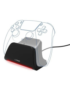 BASE DE CARGA TRUST GXT 255 PARA MANDO PS5 RGB BLACK 2