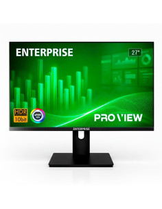 MONITOR ENTERPRISE PRO-VIEW 27 IPS FHD 120HZ VGA + HDMI + DISPLAYPORT ERGONOMICO MULTIMEDIA VESA ULTRA THIN BORDER FREE 3YR GAR