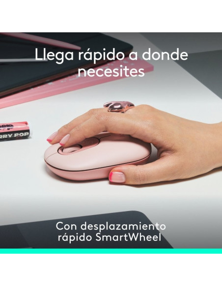 RATON LOGITECH POP MOUSE WIRELESS BLUETOOTH ROSE