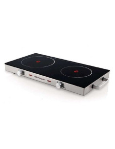 PLACA VITROCERAMICA DOBLE ORBEGOZO PCE 6000 - Ø205MM 1800W Y 170MM 1000W