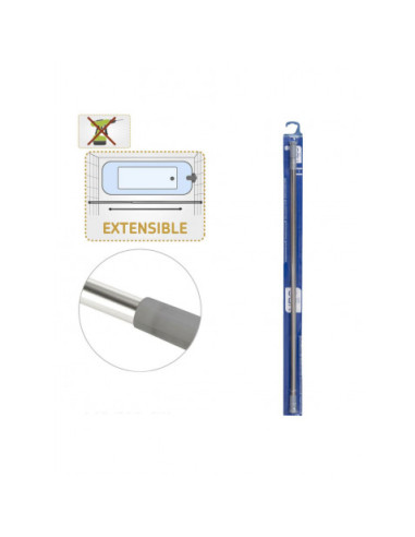 BARRA EXTENSIBLE BAÑO ACERO INOX 22MM 140-260 HBS