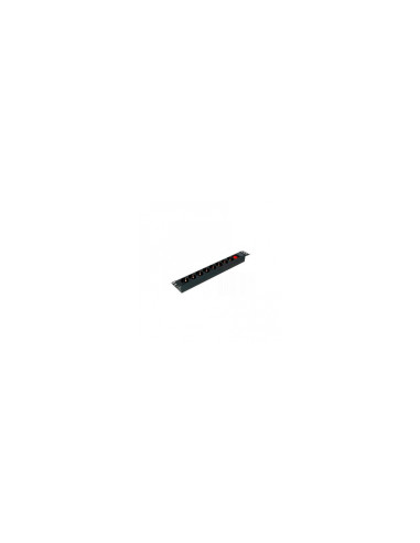 REGLETA PHASAK RACK 8 TOMAS 1U CON INTERRUPTOR PP 1011