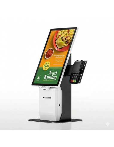 KIOSKO AUTOSERVICIO AVPOS COMPACT 22 I3 10TH/8GB/256GB/WIFI/PRINTER/2D