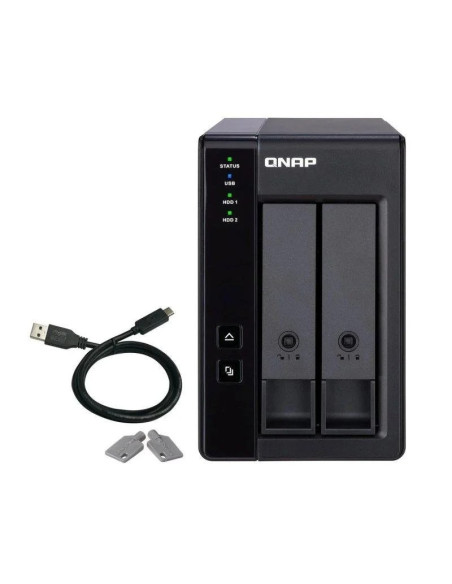 UNIDAD EXTERNA QNAP 2 HDD 3.5-2.5 TR-002 USB-C