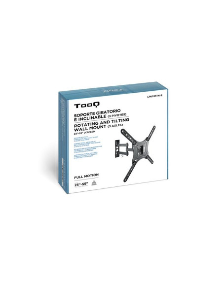 SOPORTE TV MONITOR TOOQ 23-55 30KG INCLINABLE/GIRATORIO