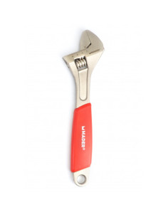 LLAVE INGLESA 12\"- 300MM MANGO RECUBIERTO ROJO MADER