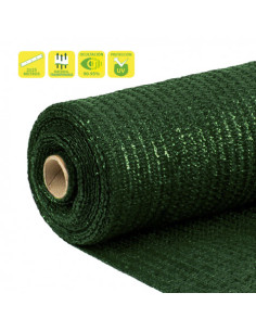 MALLA DE SOMBREO VERDE OSCURO 2X25 METROS SUNGARDEN
