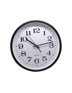 RELOJ OFICINA 35CM ALUMINIO NEGRO BISMARK