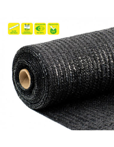 MALLA DE SOMBREO NEGRA 2X10 METROS SUNGARDEN