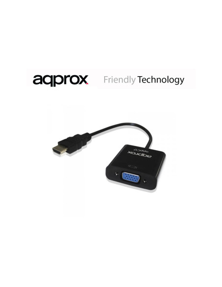 ADAPTADOR HDMI A VGA Y AUDIO APPROX APPC17