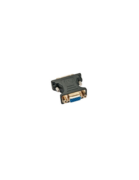 Lindy 41199 cambiador de género para cable VGA DVI-I Negro, Oro