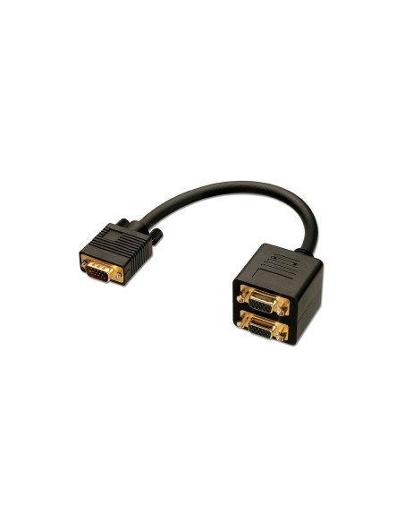 Lindy 41214 cable VGA 0,18 m VGA (D-Sub) Negro