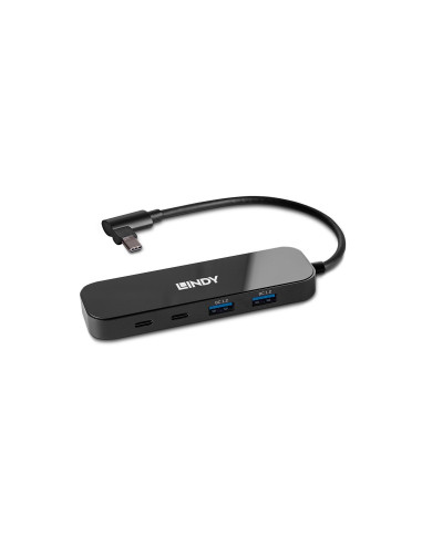 Lindy 43334 hub de interfaz USB 3.2 Gen 2 (3.1 Gen 2) Type-C 10000