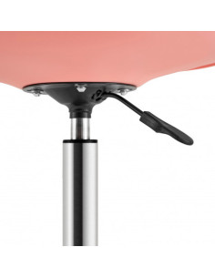 SILLA DE ESCRITORIO CON RUEDAS 91X47X58CM ROSA 2