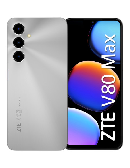 ZTE V80 Max 17,5 cm (6.9") Ranura híbrida Dual SIM Android 16.0 4G USB Tipo C 12 GB 128 GB 6000 mAh Plata