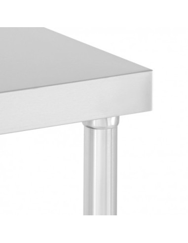 MESA DE TRABAJO ACERO INOXIDABLE 120X70X85CM CHEF PRO