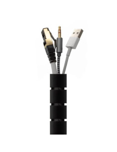 ORGANIZADOR DE CABLE AISENS FLEXIBLE 25MM 2M BLACK 2