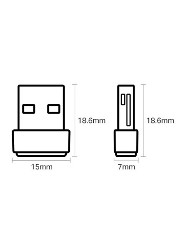 WIRELESS ADAPTADOR USB TP-LINK ARCHER T2U NANO 600MBPS