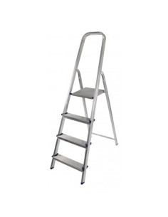 ESCALERA ALUMINIO 4 PELDAÑOS MADER