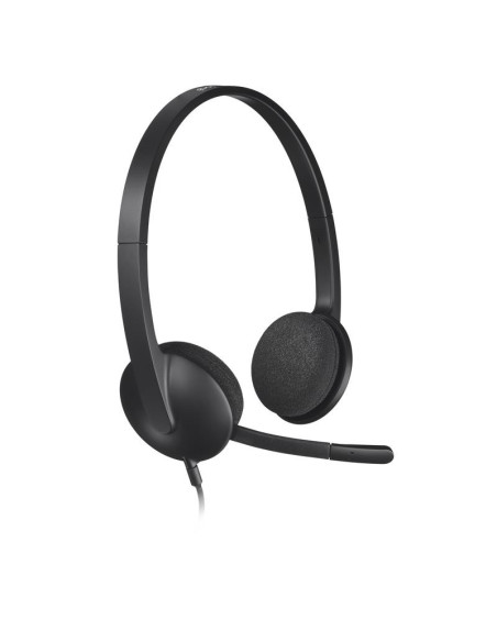 AURICULARES+ MICROFONO LOGITECH H340 USB BLACK