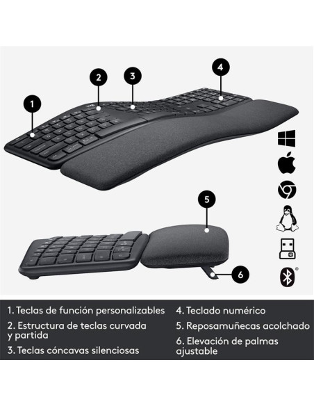 TECLADO LOGITECH ERGO K860 WIRELESS