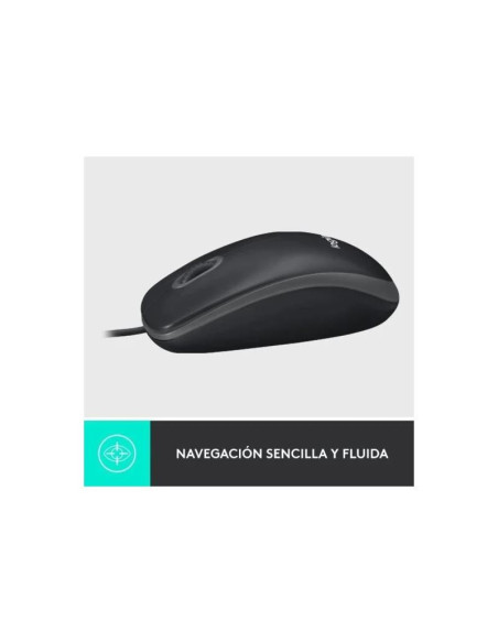 RATON LOGITECH M100 USB 1000DPI BLACK