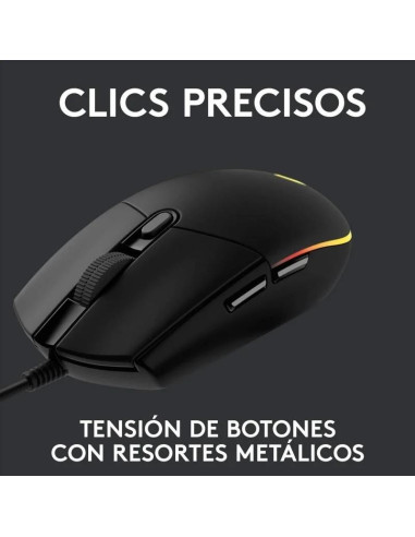 RATON LOGITECH G203 LIGHTSYNC RGB USB BLACK