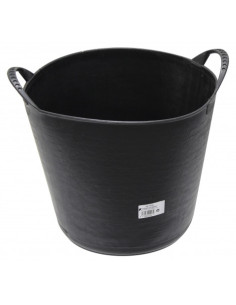 CUBETA REDONDA FLEXIBLE 22 LITROS NEGRO MADER