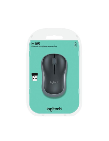 RATON LOGITECH M185 WIRELESS GREY