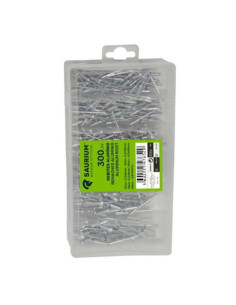 JUEGO 300 PCS REMACHES ALUMINIO SAURIUM