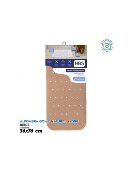 ALFOMBRA GOMA NATURAL - 650G BEIGE HBS