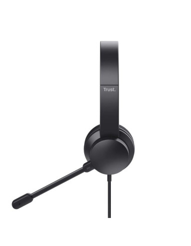 AURICULARES + MICROFONO TRUST HS-260 HEADSET ENC USB-A/USB-C BLACK