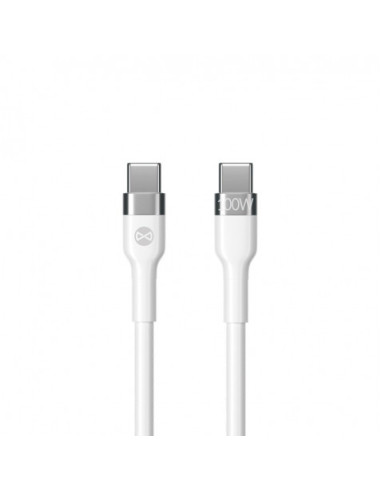 CABLE FLEXIBLE TIPO C A TIPO C 2M 100W FOREVER BLANCO