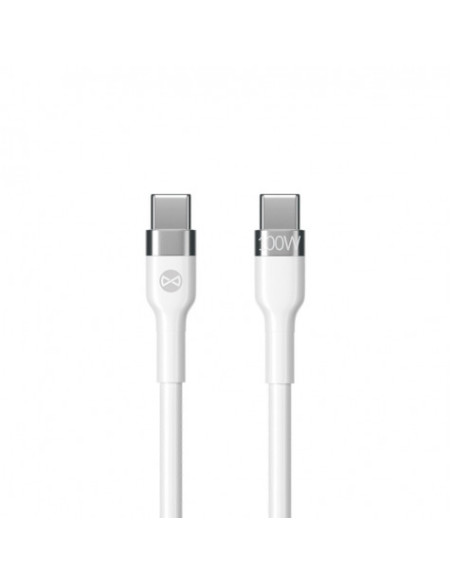 CABLE FLEXIBLE TIPO C A TIPO C 2M 100W FOREVER BLANCO
