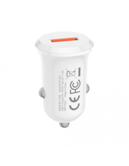 CARGADOR DE MECHERO 18W CC68 BLANCO XO