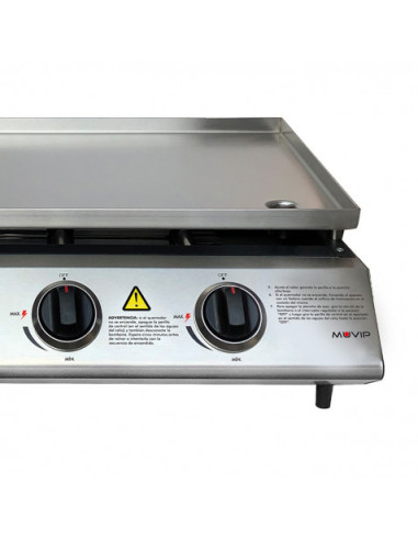 PLANCHA DE ASAR 3 FUEGOS INOXIDABLE MUVIP