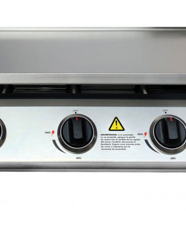 PLANCHA DE ASAR 3 FUEGOS INOXIDABLE MUVIP