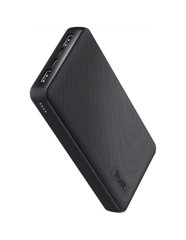 POWERBANK TRUST PRIMO 15000MAH 2A USB + USB-C + MICRO-USB ECO BLACK
