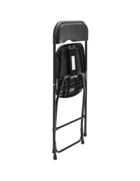 SILLA RESINA PLEGABLE 80X50X45CM NEGRA SUNGARDEN