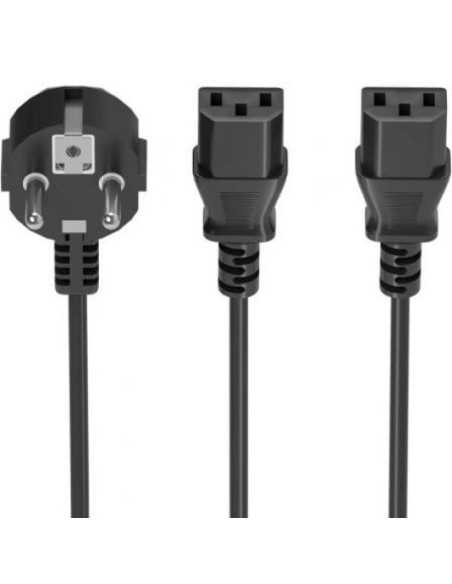 CABLE ALIMENTACION AISENS CPU CEE7/M - X2 C13/H 3M