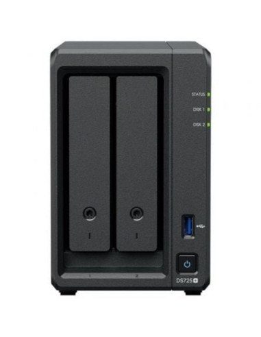 UNIDAD NAS SYNOLOGY DS725+ 2 HDD/SSD DISKTATION CPU 3.1GHZ 4GB BLACK