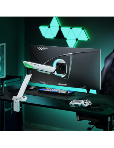 SOPORTE DE MESA GAMING TV/MONITOR AISENS 17 - 49 1 BRAZO GIRATORIO/INCLINABLE HASTA 16KG WHITE