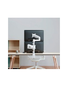 SOPORTE DE MESA TV/MONITOR AISENS 17 - 32 2 BRAZOS GIRATORIO/INCLINABLE HASTA 9KG WHITE 2