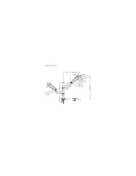 SOPORTE DE MESA TV/MONITOR AISENS 17 - 32 2 BRAZOS GIRATORIO/INCLINABLE HASTA 9KG WHITE