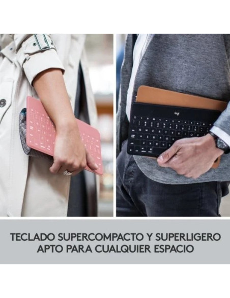 TECLADO LOGITECH KEYS TO GO WIRELESS FOR MACOS ROSE