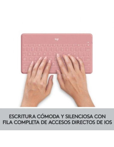 TECLADO LOGITECH KEYS TO GO WIRELESS FOR MACOS ROSE
