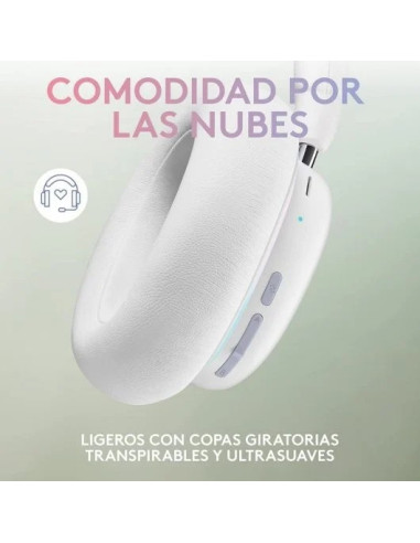 AURICULARES + MICROFONO LOGITECH GAMING G735 WIRELESS DTS 7.1 DOLBY ATMOS WHITE